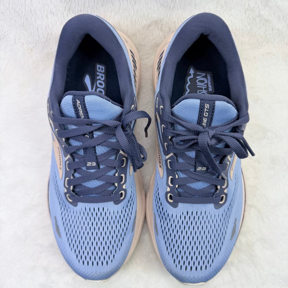 Brooks Adrenaline GTS 23 Womens Running Shoes Vista Blue Linen Size 8 Athletic - Picture 8 of 10